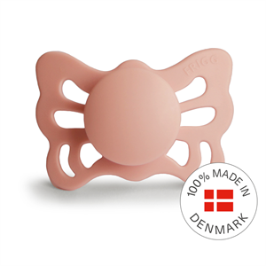 FRIGG Butterfly - Anatomical Silicone Pacifier - Pretty in Peach - Size 1